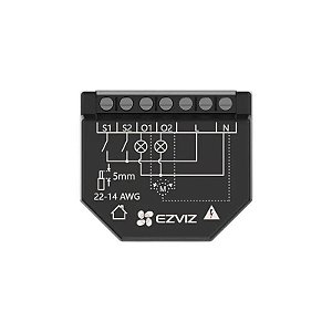 Relé Wifi Smart Ezviz CS-T36-R100-WM Preto