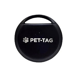 Rastreador Inteligente de Pet com Etiqueta Compatível com Android/Google - Preto