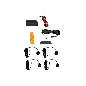 Sensor de Estacionamento Motor One CRS6100-S028 - para Carro - 4 Peças - Traseiro - Preto