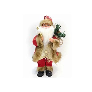 Enfeite de Natal Papai Noel JT25-ZST023 com Lanterna e Música 35CM