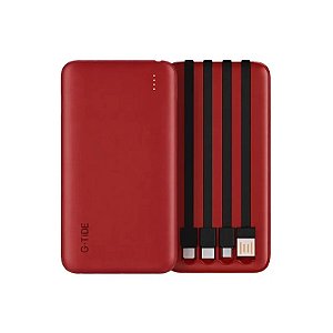 Carregador Portátil G-Tide P1 10000mAh - Vermelho