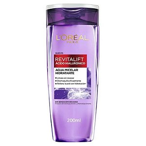 Água Micelar Desmaquilhante L'Oréal Revitalift Ácido Hialurônico - 200mL