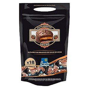 Alfajor Negro Punta Ballena Recheado com Doce de Leite (18 unidades)