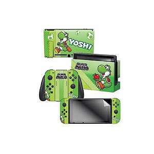 Adesivo para Nintendo Switch Super Mario Yoshi Ovo 023788 com 3 Adesivos