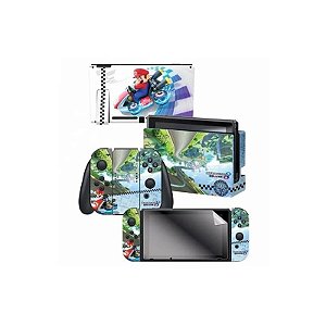 Adesivo para Nintendo Switch Mario Kart 8 Anti Gravidade 023375 com 3 Adesivos
