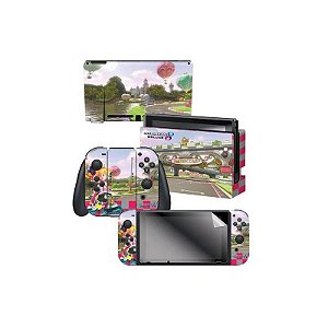 Adesivo para Nintendo Switch Mario Kart 8 Princesa Peach 023313 com 3 Adesivos