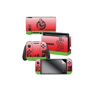 Adesivo para Nintendo Switch Super Mario Piranha Pele 023368 com 3 Adesivos