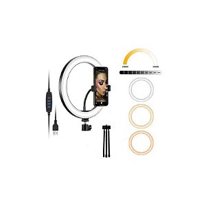 Aro LED Satellite A-MK09 10 polegadas