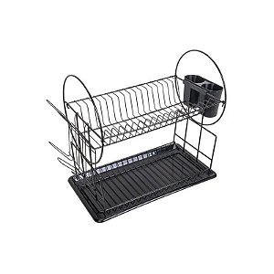Escorredor de Louças Metal 2 Níveis c/ Bandeja 51X23.5X36.5CM