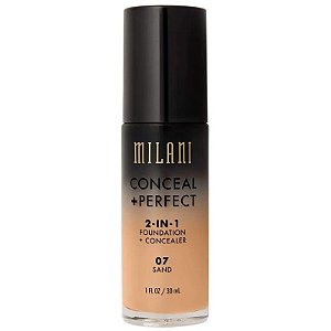 Base Líquido Milani Conceal+Perfect 2 em 1 - 07 Areia (30mL)