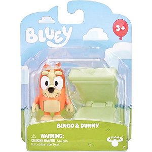 Boneco Bingo & Dunny Bluey Moose - 17347
