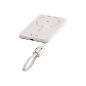 Carregador Portátil Wireless G-Tide Slim 01 5.000 mAh Saída USB-C - Bege