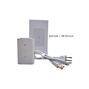 Fonte Poe Injector 24VDC 24W 1AMP Ui. POE-24-24W-WH-BR