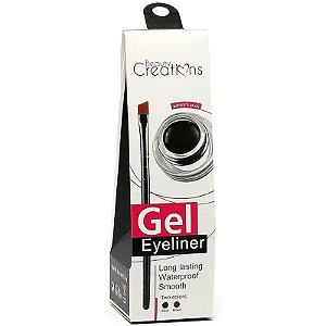 Gel delineador Beauty Creations Long Lasting Preto - 3,3g