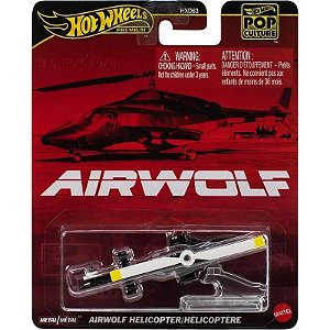 Helicóptero Hot Wheels Airwolf Pop Culture - Mattel HXD63 JBL56