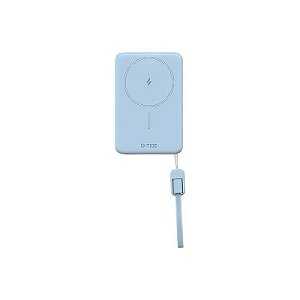 Carregador Portátil G-Tide Slim 01 - 5000mAh - USB-C/USB-C - Sem Fio - Azul