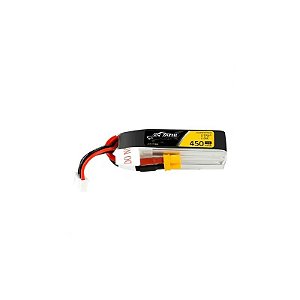 Bateria Gens Ace Tattu 11,1V 450 mAh 75C 3S Lipo com Plug XT30 (Longa para Quadro F/H)