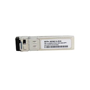 Módulo SFP+ F. M de 10G 20KM LC Bidi DDM TX1330-RX1270NM WDM13-R20