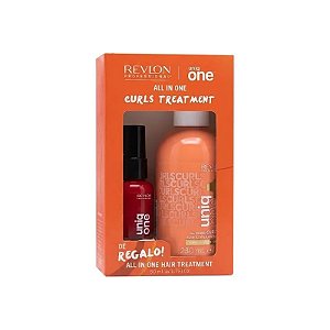 Kit Leave-In Revlon Uniqone All In One Curls 230 ML + Uniqone All In One Classic 50 ML