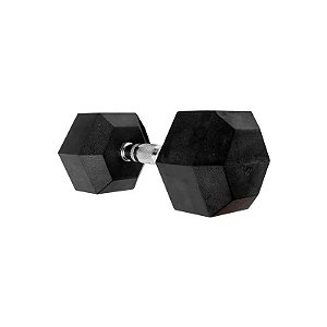 Halteres de Borracha 5 Quilos Preto