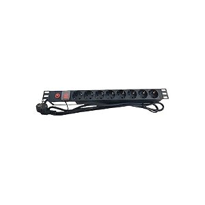 Filtro de Linha Rack Régua 16A 08 Tomadas 220V