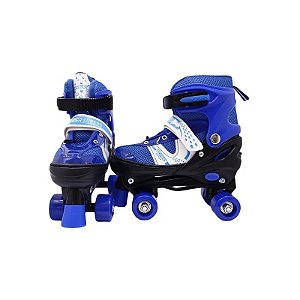 Patins Roller 4 Rodas 16254 Azul 34-37