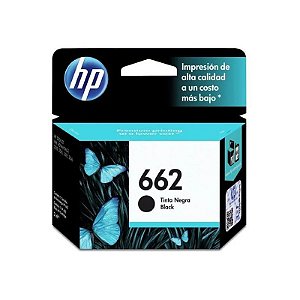 Cartucho de Tinta HP 662 CZ103AL Preto 2ML