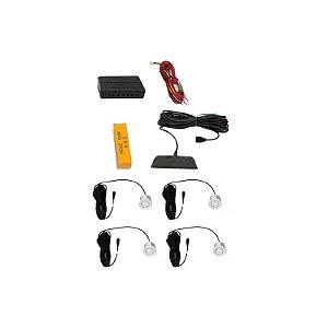 Sensor de Estacionamento Motor One CRS6100-S028 - para Carro - 4 Peças - Traseiro - Prata