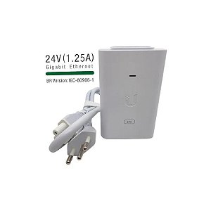 Fonte de Injeção Poe UI POE-24-30W-G-WH-BR 24VDC 1.25A Giga