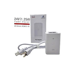 Fonte Poe Injector Ui POE-24-30W-G-WH 24VDC 1.25AMP Giga