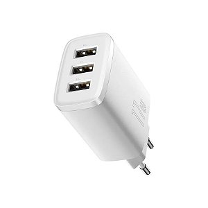 Carregador de Energia Baseus CCXJ-020102 3USB 17W - Branco