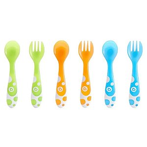 Talheres multicor Munchkin - 6 Unidades