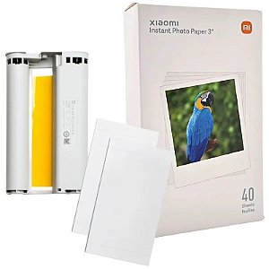 Papel Fotográfico Instantâneo Xiaomi 3" (40 Folhas)