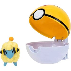 Pokémon Clipe e Vá Mareep + Bola de Nível Jazwares - PKW3137