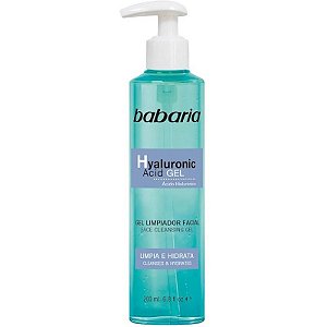 Gel de Limpeza Facial Babaria Ácido Hialurônico - 200mL