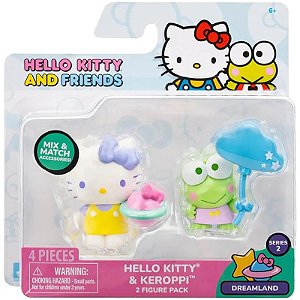 Boneco Hello Kitty and Friends Hello Kitty & Keroppi Jazwares - HKT0155