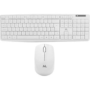 Teclado e Mouse Wireless Mtek KM-5239 - Branco