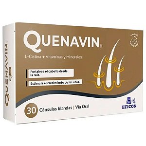 Quenavin L-Cistina + Vitaminas + Minerais | 30 Cápsulas