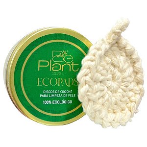 Disco de Crochê para Limpeza Plant Natural Ecopads (3 Unidades)