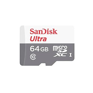 Cartão de Memória Sandisk Ultra 64GB Micro SD 100MB/s