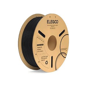 Filamento para Impressora 3D Elegoo Pla Plus 1,75 mm - Preto 1 kg