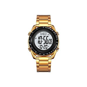Relógio Masculino Digital Skmei 2145 GDWT Ouro Branco