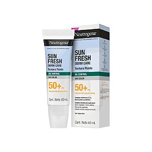Protetor Solar Neutrogena Sun Fresh Derm Care Controle de Oleosidade FPS 50+ - 40ML