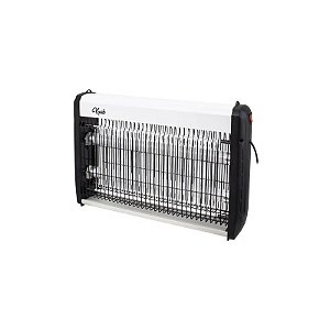 Aparelho Mata Mosquitos Krab KBMIE100 - 10W - 2 Lâmpadas Uv - 110V - Prata e Preto