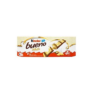 Caixa de Chocolate Kinder Bueno Branco com 8 Unidades 344G