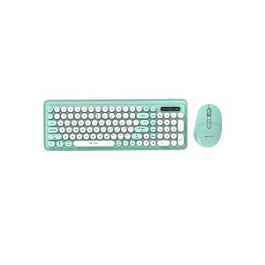 Teclado FTX Wireless/Bluetooth + Mouse FTXGK02 Português - Verde