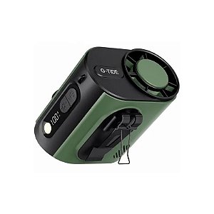 Mini Ventilador G-Tide FW02 5 Pás Recarregável - Verde/Preto