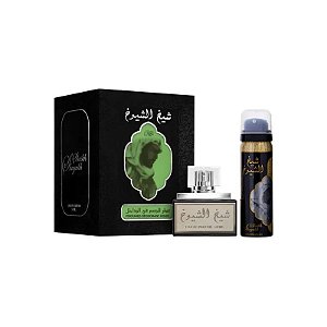 Perfume Lattafa Sheikh Al Shuyukh Edp Unissex 50ML + Body Spray 75ML