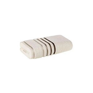 Toalha de Banho Karsten Lumina 70x140 cm Marfim com Greige