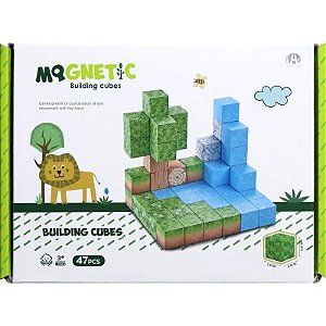 Conjunto Magnético de Construção Magnetic Chuang Huang - CH1277 (47 peças)